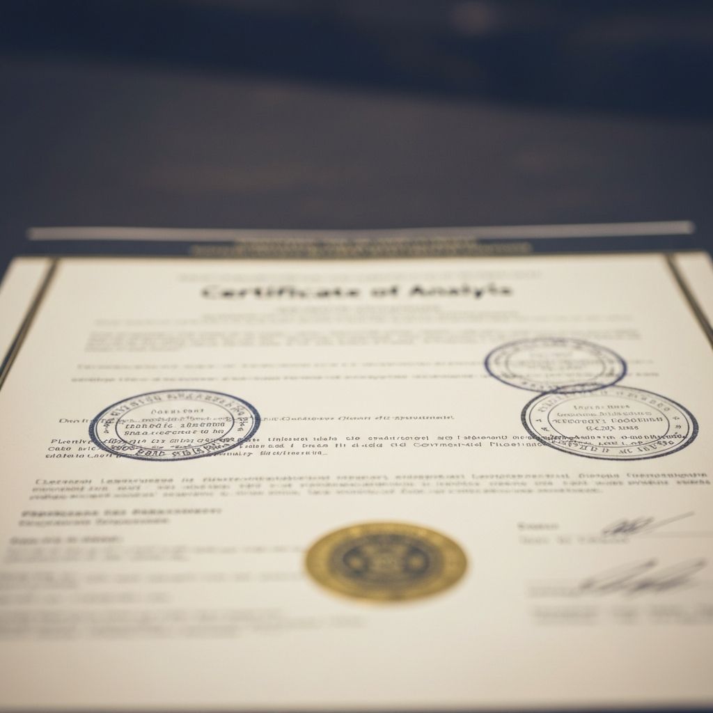 Compliance certificate preview